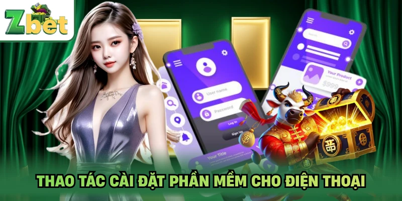 Thao tác cài đặt phần mềm cho điện thoại
